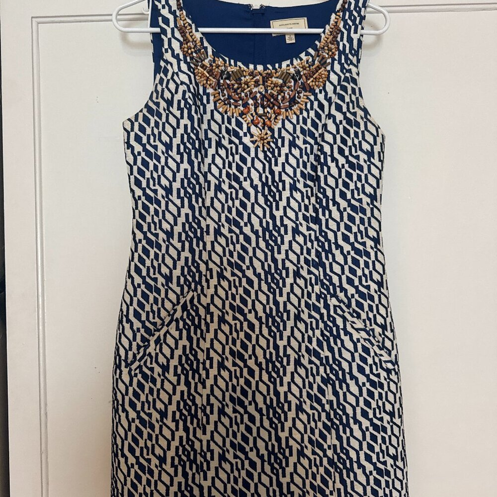 Anthropologie Moulinette Soeurs Beaded Shift Dress – Size 4